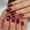 JP4223, variant on Classic French white edge wearing nail piece Short square nail piece Simple press on nails Fake nails