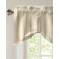 thumbnail image 3 of Tie Up Valance Curtain for Kitchen,Abstract Geometric Yellow Stripe Rod Pocket Short Curtains Adjustable Tie-Up Shade Valances,Modern Minimalist Line Window Treatment for Bathroom Living Room Bedroom, 3 of 8