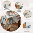 thumbnail image 5 of Orange Blue Fall Table Cloth Waterproof Tablecloths, Thanksgiving Pumpkins Harvest Botanical Tablecloth Dining Table Cover for Kitchen Party Tabletop Outdoor, Rectangle Tablecloth 60x120 Inch, 5 of 9