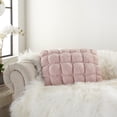 thumbnail image 4 of Nourison Sofia Quilted Swarovski Rose 14"X20" Throw Pillow, 4 of 6