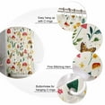 thumbnail image 5 of Small Stall Shower Curtain 36x72 Inch Narrow Half Size Red Mushroom Bath Curtains Bathroom Decor Spring Summer Floral Farmhouse Waterproof Fabric Shower Curtain Set with Hooks 36 Inch, 5 of 6