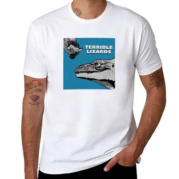 Terrible lagartos camiseta camisetas de manga corta camisetas altas para hombre