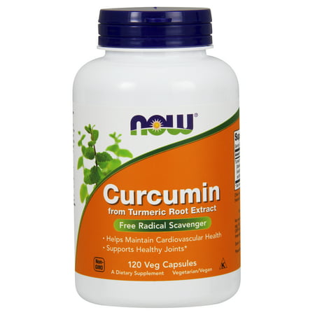 NOW Supplements, Curcumin, derived from Turmeric Root Extract, 120 Veg