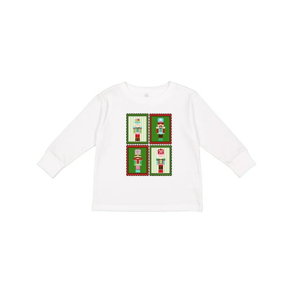 Inktastic Christmas Nutcracker Stamps Boys or Girls Long Sleeve Toddler T-Shirt