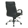 thumbnail image 2 of Deluxe Mid Back Black Executive Leather Office Chair, 2 of 3