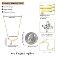 thumbnail image 6 of Fasjewly Gold Cute Danity Bar Necklace,Sterling Silver Delicate Trendy Cubic Zirconia Pendant Necklace for Women, 6 of 8