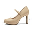 thumbnail image 2 of Pennysue Women's Pumps Closed Toe Mary Jane Pumps Round Toe Platform High Heel Dress Shoes, 2 of 7