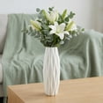 thumbnail image 6 of Unique Bargains Slim Acrylic Narrow Bud Vase for Roses White 2.8"L x 2.8"W x 7.9"H, 6 of 7