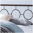 thumbnail image 4 of Noble House Ewelina Modern Queen-Size Iron Geometric Low-Profile Bed Frame, Hammered Copper, 4 of 7