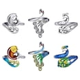 thumbnail image 2 of 4x6x Anillos De Ganchillo Para Dedos Anillos De Bucle De Tejer DIY Para Mujeres Adultas Abuela, 2 of 8