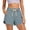 Blue, variant on Women's Medical Scrub Capri Pants,Elastic Waist Wide Leg Trousers with Side Split Design for Clinical Daily Wear