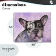 thumbnail image 4 of Stupell Industries Rustic Lodge Harlequin French Bulldog Canvas Art, 48 x 36, by George Dyachenko, 4 of 8
