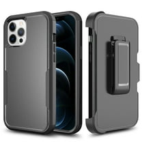 For Apple iPhone 14 Pro Max (6.7") Heavy Duty Rotatable Holster Kickstand Belt Clip Combo Hybrid Bumper Case Cover fit iPhone 14 Pro Max - Black