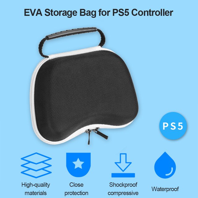 Controlador impermeable a prueba de golpes para PS5 Xbox Estuche protector de EVA (negro)