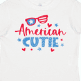 thumbnail image 4 of Inktastic 4th of July American Cutie Red and Blue Stars and Hearts Boys or Girls Toddler T-Shirt, 4 of 5