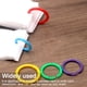 thumbnail image 4 of 100 unidades de anillas de plástico flexible en varios colores para uso en encuadernación de documentos, tarjetas y apilamiento de muestras - 46mm, 4 of 5