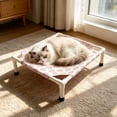 thumbnail image 2 of Elevated Pets Bed, Breathable Removable and Washable Raised Dog Bed for Indoor and Outdoor Use for Small Pets Beige, 2 of 6