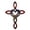1Pcs, variant on America 250th Rustic Horseshoe Cross Decor, 1Pcs Vintage Style Art Cross Sculpture, Farmhouse Porch Sign for Front Door Fence Barn Entryway Patriotic Gift