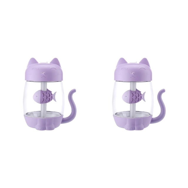 Humidificador de aire 3 en 1 Billuyoard con temporizador de luz LED y rociador de niebla de escritorio color rosa
