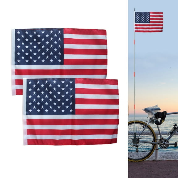 American Bike Safety Flag US Countries Bicycle Flags for Outdoor Cycling Riding