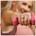 thumbnail image 2 of Rinfit Silicone Rings for Women & Men - Couple Sets Rubber Wedding Bands - Gray & Dark Gray, Diamond Round Rose Gold, 2 of 7
