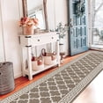 thumbnail image 2 of Yamaziot 2'x10' Runner Rug, Washable Kitchen Runners Rugs for Hallway, Non Slip Indoor Entryway Mat Low Profile Floor Doormat, Laundry Room Rug, Brown, 2 of 9