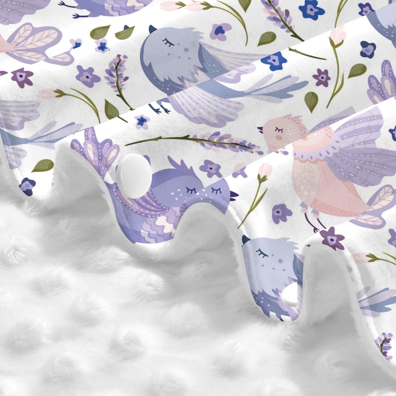 Car Seat Cover Baby - Lavender Flowers Bird Purple Breathable Infant Car Seat Cover for Baby Carseat, Lightweight Comfort Baby Essentials Must Haves Newborn Stuff for Girl Boy
