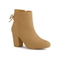 thumbnail image 1 of Unique Bargains Bottines à Talon Bloc à Lacets à l'Arrière pour Femmes, 1 of 6