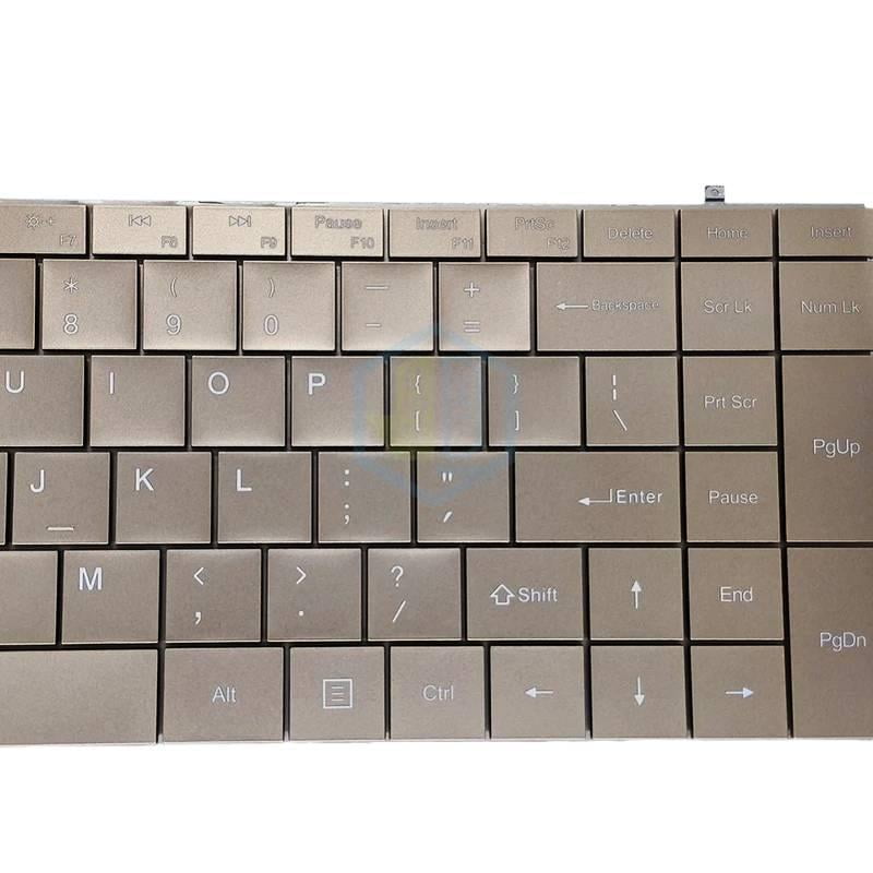 UK GB US English Laptop Backlit Keyboard Light MB3191002 PRIDE-K3791 Notebook Backlight Replacement Keyboards Gold Keycaps