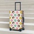 thumbnail image 6 of Fuzoiu Colorful Donuts Print Suitcase Cover,Washable Luggage Covers for Suitcase,Elastic Luggage Protector Cover,Scratch Resistant Travel Suitcase Covers-Small, 6 of 7