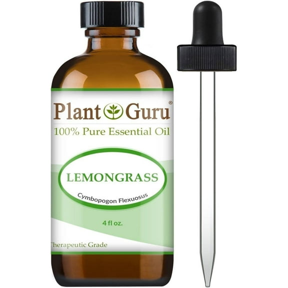Lemongrass Essential Oil 4 oz 100% Pure Natural Undiluted Therapeutic Grade For Aromatherapy Diffuser, Natural Healthy Skin, Body and Hair Growth