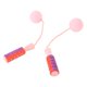 thumbnail image 3 of Un par de cuerdas de salto de peso rosa con rodamientos de bolas para hombres y mujeres para hacer ejercicio, 3 of 10