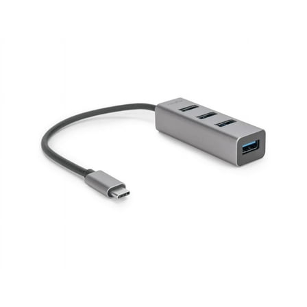 Rocstor Premium Portable 4 Port Aluminum Hub USB-C to 4x USB-A Hub Y10A228A1