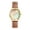 Rosegold, variant on Women's Rainbow Elastic Strap Watch: Clear and Easy-to-read Large Numerals Stainless Steel Strap Sunburst Dial Analog Quartz Watch