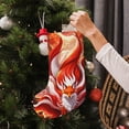 thumbnail image 5 of Salouo Red Sun Flame Fox Print Christmas Decorations Stockings 1 Pack 18'' Xmas Stockings Holiday Stocking Personalized Farmhouse Decor for Home Family Party Tree, 5 of 7