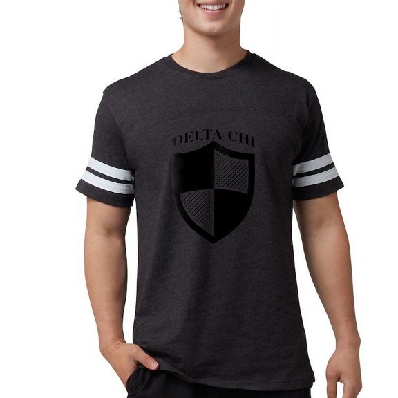 CafePress - Delta Chi Black Icon T Shirt - Mens Football Shirt