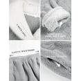 thumbnail image 5 of Women's Fluzzy Sherpa Fleece Pajamas Warm Pullover Lapel Sleepwear Sets, 5 of 7