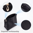thumbnail image 3 of DIY Purse Bag Organizer Insert Nylon Handbag Organizer Insert Inside Liner Shaper Bag in Bag Women Tote Bag Organizer with Multi Pockets Bucket Bag Zipper Inner Pocket Divider 5.4x7.4 Inch Black DIY, 3 of 8