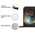 thumbnail image 4 of Haiem Owl Globe Sculpture Print Extra Long Oven Mitts and Pot Holders 4pc Sets: Heat Resistant Silicone Oven Mittens with Mini Oven Gloves and Hot Pads Potholders, 4 of 6