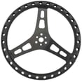 thumbnail image 7 of 13in LW Flat Steering Wheel Black Aluminum, 7 of 7