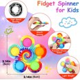 thumbnail image 3 of Tie Dye-Spinner Simple para niños, juguetes sensoriales para aliviar el estrés y la ansiedad, con burbujas de empuje, 3 of 4
