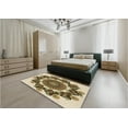 thumbnail image 4 of Ahgly Company Indoor Square Patterned Red Dirt Brown Area Rugs, 6' Square, 4 of 6