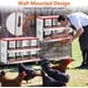 thumbnail image 5 of Historyli Nidos de 8 compartimentos para gallinas,desplegables y con ruedas,nidos Dulex para gallinas con recogida de huevos,nidos para gallinas,patos y aves de corral,gallinero metálico con percha., 5 of 8
