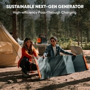 Jackery Solar Generator 1000 v2 with 100Wair Solar Panel,1060Wh Portable Power Station LiFePO4 Battery,1500W AC/100W USB-C Output,1Hr Fast Charge for Camping, Travel, Emergency Backup