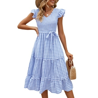 sachin and babi light blue dress Women's Maxi Dress A Line Dress Summer Dress Elegant Vacation Casual  Regular Fit Graphic Geometric Long Sleeve Crew Neck White Spring Fall  Winter 2026 main image 0