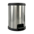 (2 pack) Mainstays 1.5 Gallon Trash Can, Plastic Round Step Bathroom ...