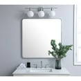 thumbnail image 2 of Soft corner metal rectangular mirror 36x36 inch in Silver, 2 of 5