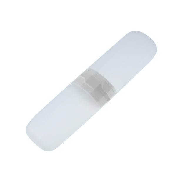 Estuche para cepillos de dientes Unique Bargains Plástico Transparente Blanco 7.87'x2.17'