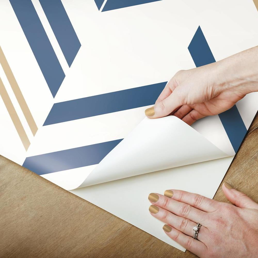 Chevron Stripe Peel and Stick Wallpaper