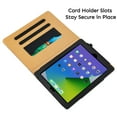 thumbnail image 4 of iPad Case 9th 8th 7th Generation 10.2 (2019 / 2020 / 2021) Leather Smart Cover Pencil Holder Wallet with Magnetic Sleep Wake Kickstand For Apple, 4 of 7